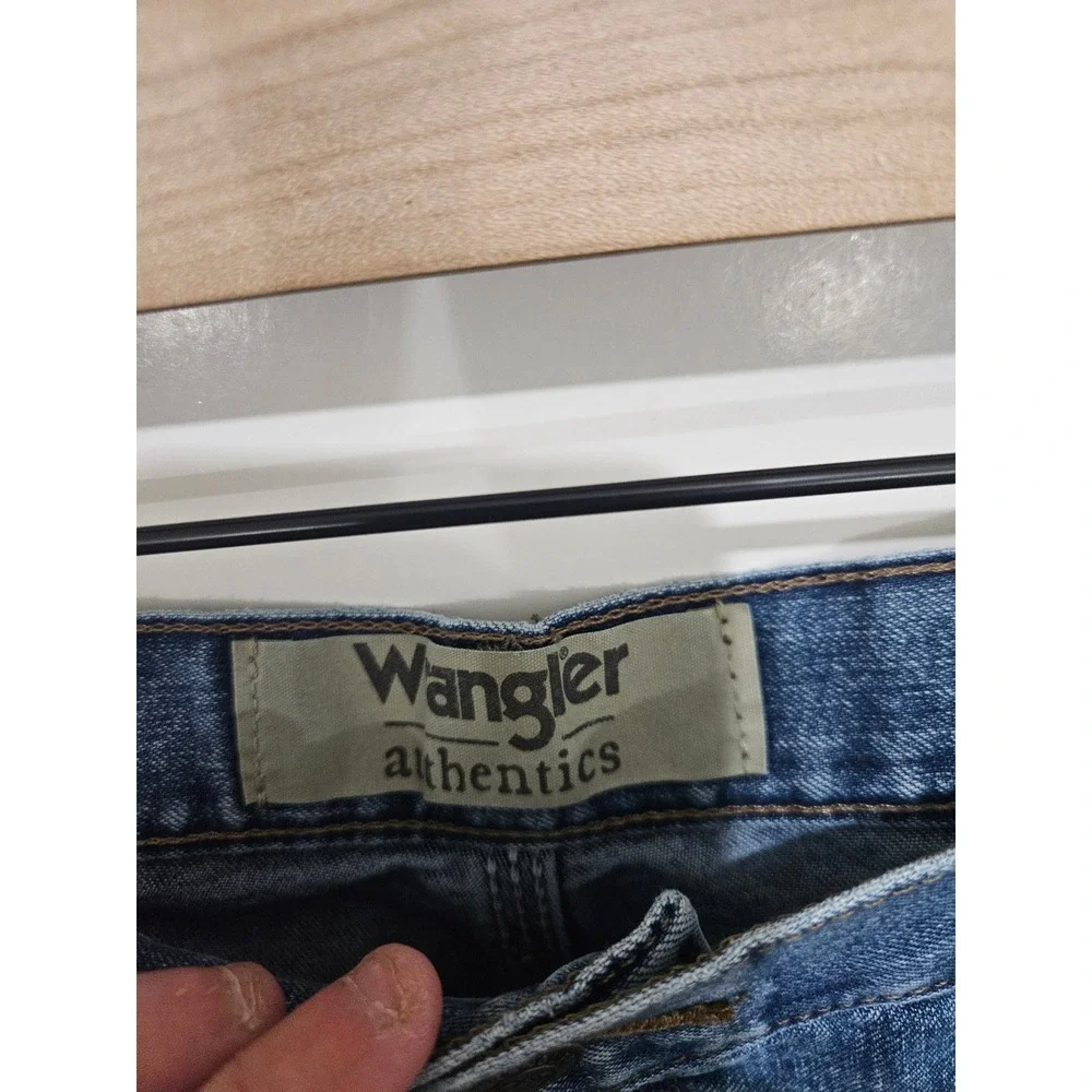 Wrangler Authentics Mens Carpenter Jeans 40x34 Blue Relaxed Fit 10ZM400AS